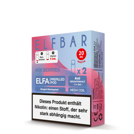 Elfbar Elfa Mixed Berries Bild der Verpackung Dampfen