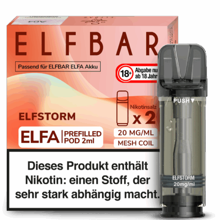 Elfbar Elfa Elfergy Pod Energy Drink Geschmack Bild der Verpackung Dampfen
