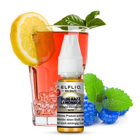 Elfbar Elfliq Blue Razz Lemonade Liquid Bild mit Liquid 20mg Nikotinsalz Dampfen