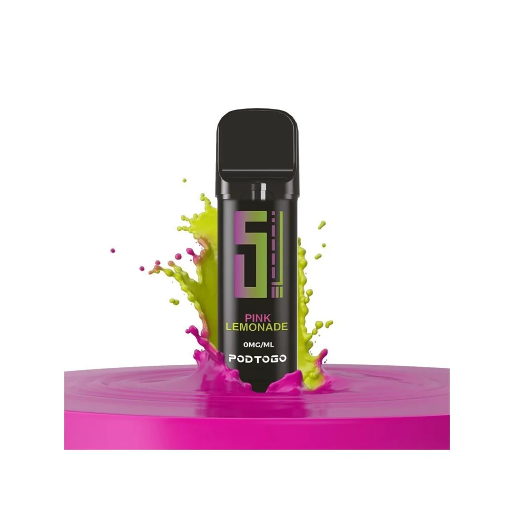 5EL Podtogo Pods Pink Lemonade; Geschmack Rote Früchte Limonade; Bild vom Pod