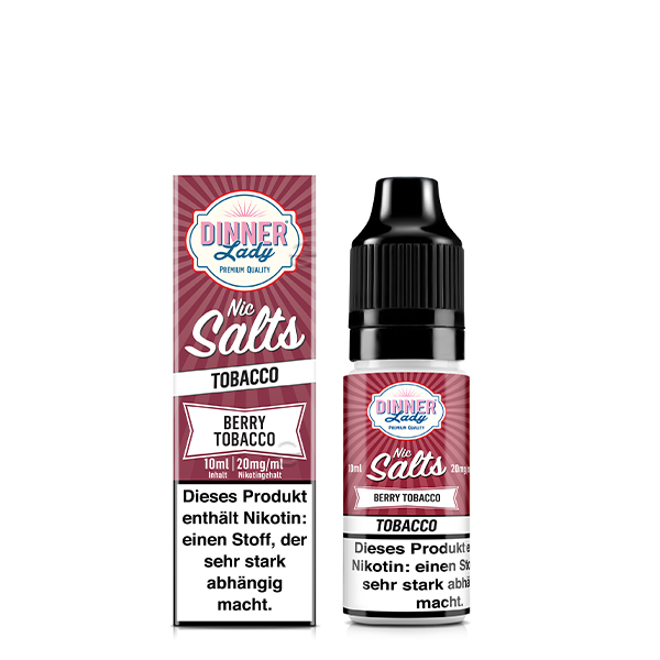 Dinner Lady Berry Tobacco - Nic Salt Liquid 10ml 20mg