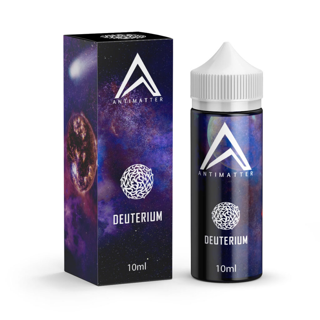 Antimatter Deuterium Aroma; Bild der Flasche und Verpackung