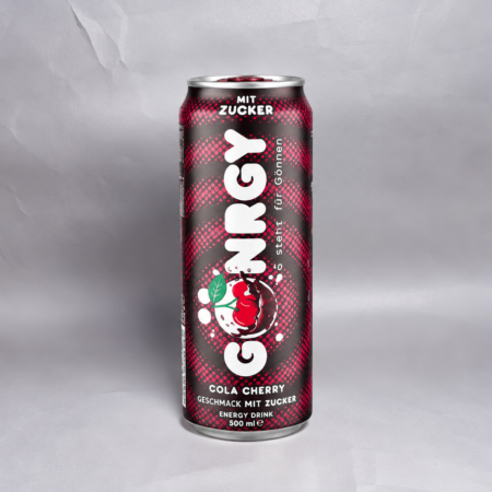 Gönrgy Cola Cherry mit Zucker 500ml; Bild der Dose