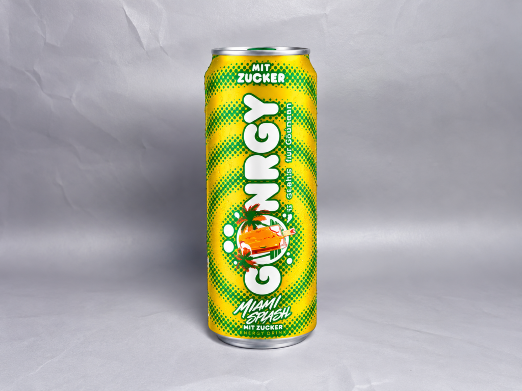 Gönrgy Miami Splash mit Zucker 500ml; Bild der Dose