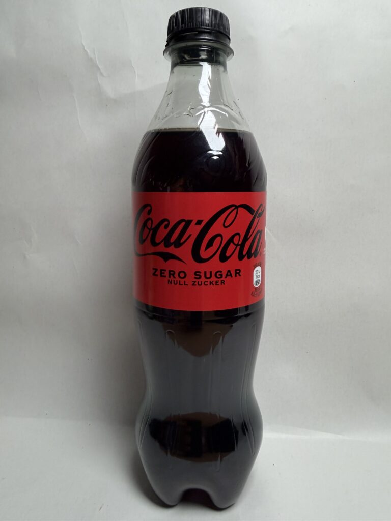 Coca Cola Zero 500ml; Bild der Flasche