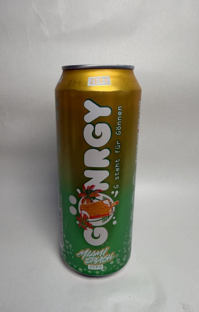 GÖNRGY Miami Splash Zero Energy Drink; Bild der Dose