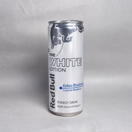 Red Bull White Edition Kokos Blaubeere 250ml; Bild der Dose